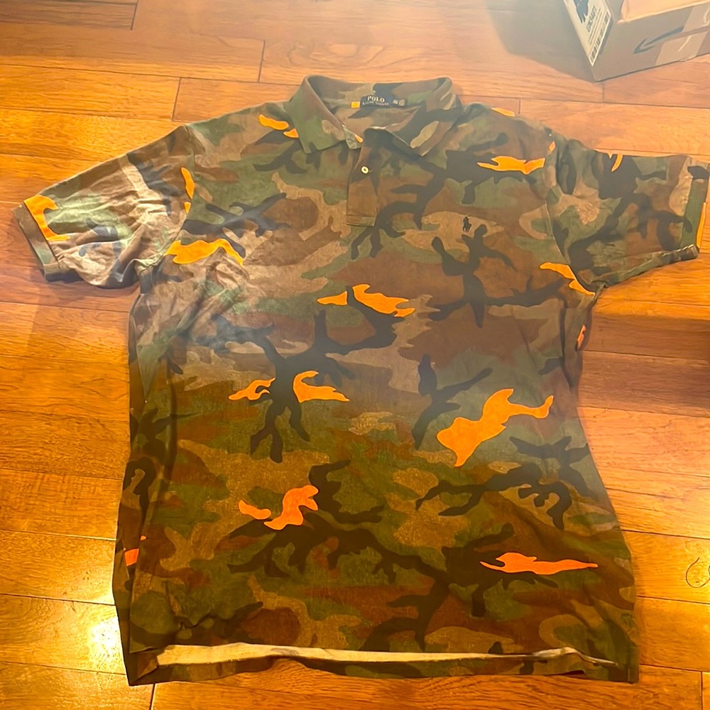 2XL men’s polo camo polo top!